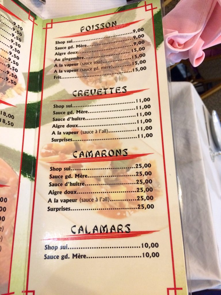 Bonne adresse - restaurant LAM menu 2- 97400 Saint-Denis