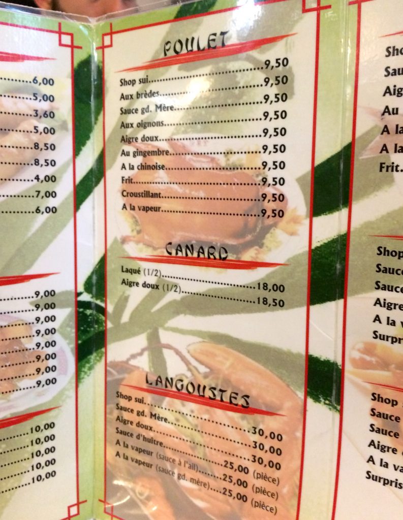 Bonne adresse - restaurant LAM menu - 97400 Saint-Denis