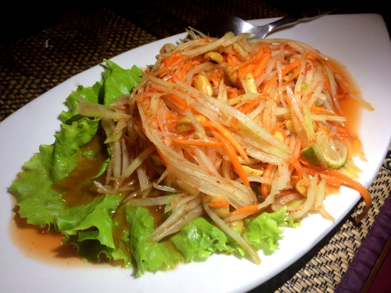 thai run bonne adresse restaurant thaï la saline salade papaye 2